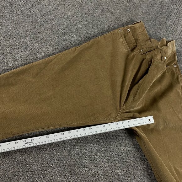 Woolrich Corduroy Pants Men's 40 x 32 Measures 43 x 32 Brown Flat Front - Picture 12 of 13